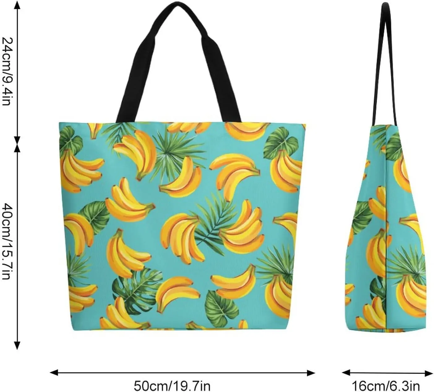 Canvas Tote Bag Large Women Casual Shoulder Bag Handbag Reusable Beach Shopping Grocery Bag For Outdoors