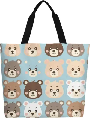 Canvas Tote Bag Large Women Casual Shoulder Bag Handbag Reusable Beach Shopping Grocery Bag For Outdoors