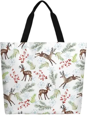 Canvas Tote Bag Large Women Casual Shoulder Bag Handbag Reusable Beach Shopping Grocery Bag For Outdoors