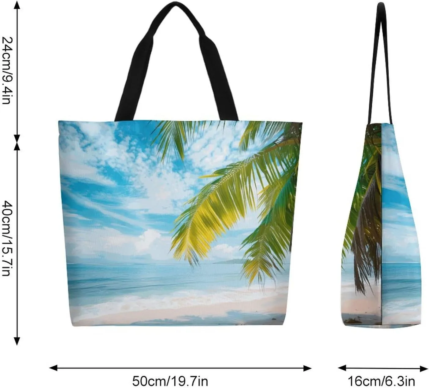 Canvas Tote Bag Large Women Casual Shoulder Bag Handbag Reusable Beach Shopping Grocery Bag For Outdoors