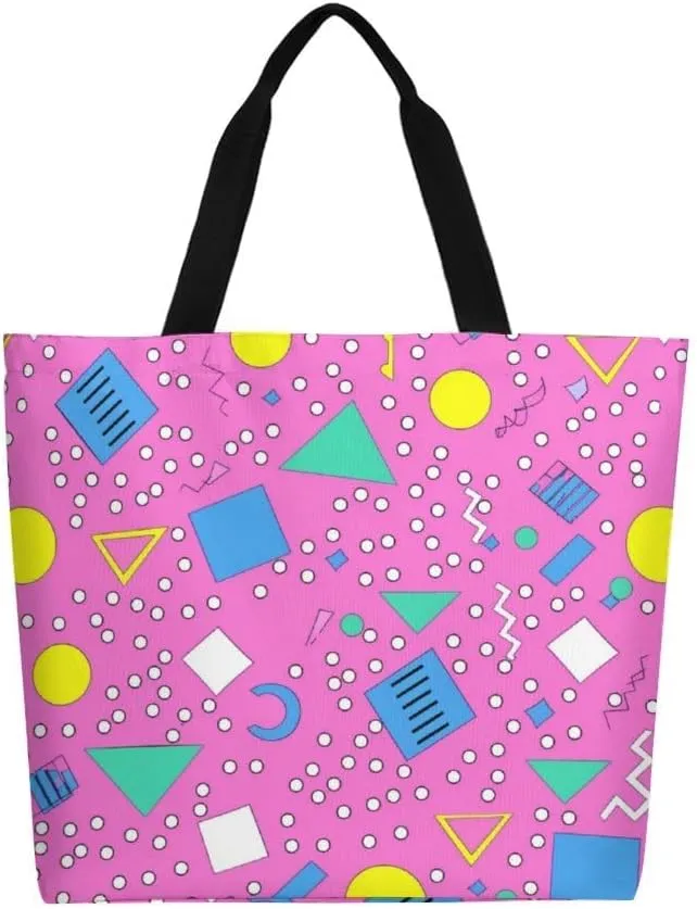 Canvas Tote Bag Large Women Casual Shoulder Bag Handbag Reusable Beach Shopping Grocery Bag For Outdoors
