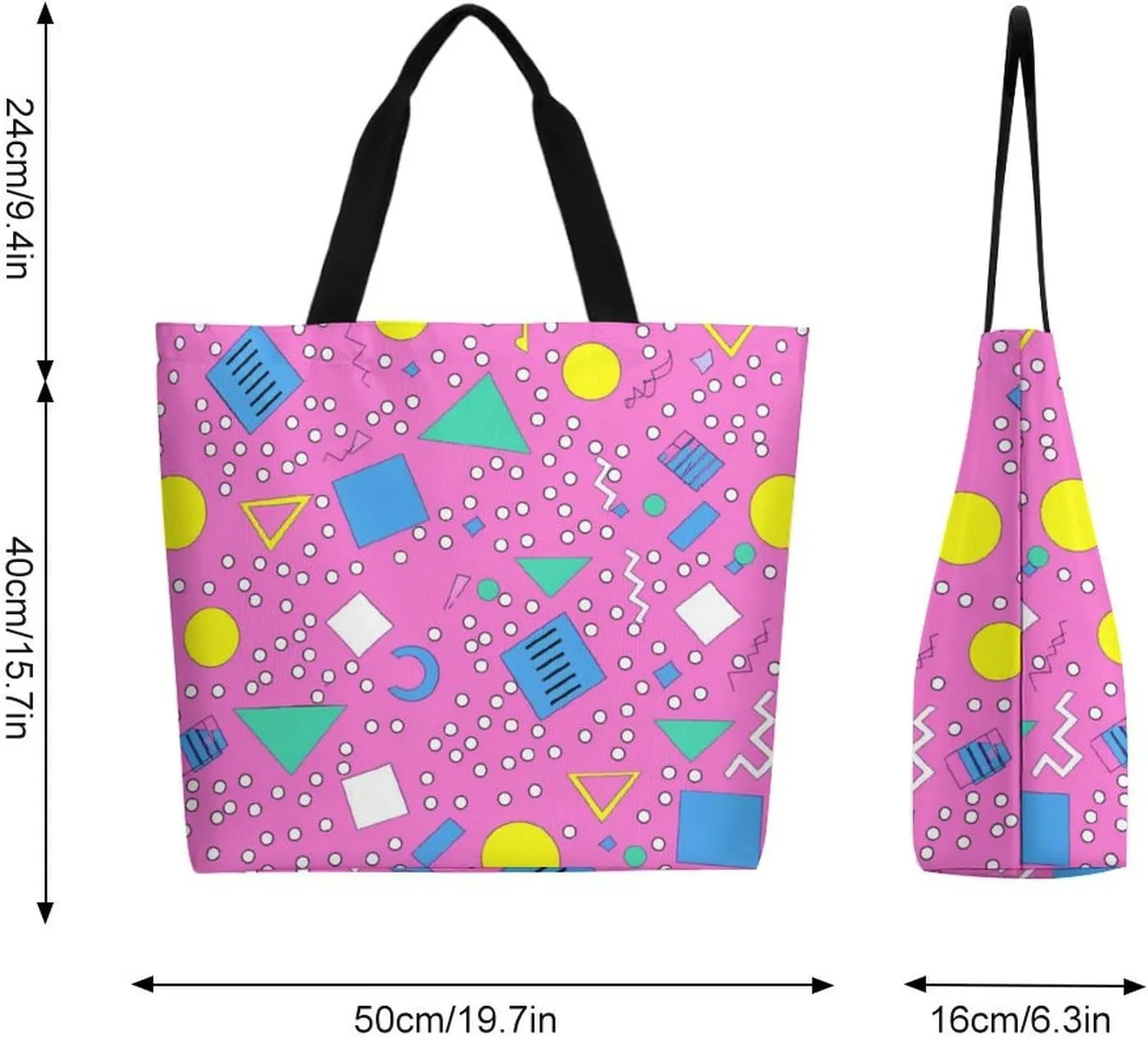 Canvas Tote Bag Large Women Casual Shoulder Bag Handbag Reusable Beach Shopping Grocery Bag For Outdoors
