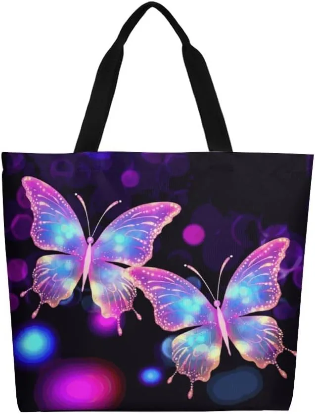 Canvas Tote Bag Large Women Casual Shoulder Bag Handbag Reusable Beach Shopping Grocery Bag For Outdoors