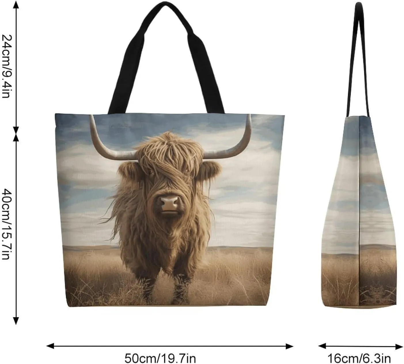 Canvas Tote Bag Large Women Casual Shoulder Bag Handbag Reusable Beach Shopping Grocery Bag For Outdoors