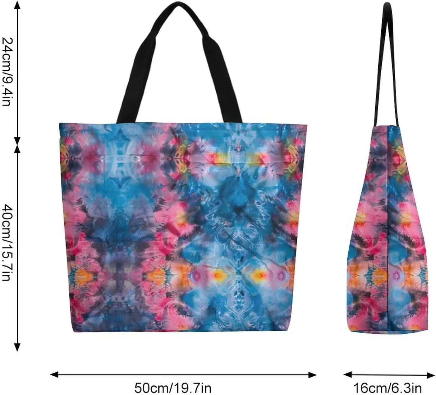 Canvas Tote Bag Large Women Casual Shoulder Bag Handbag Reusable Beach Shopping Grocery Bag For Outdoors