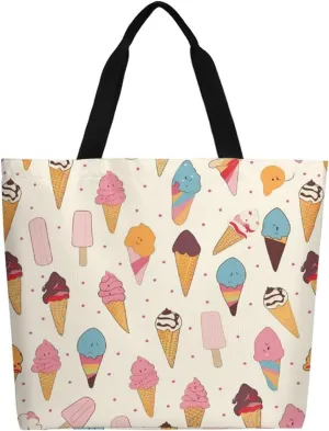 Canvas Tote Bag Large Women Casual Shoulder Bag Handbag Reusable Beach Shopping Grocery Bag For Outdoors