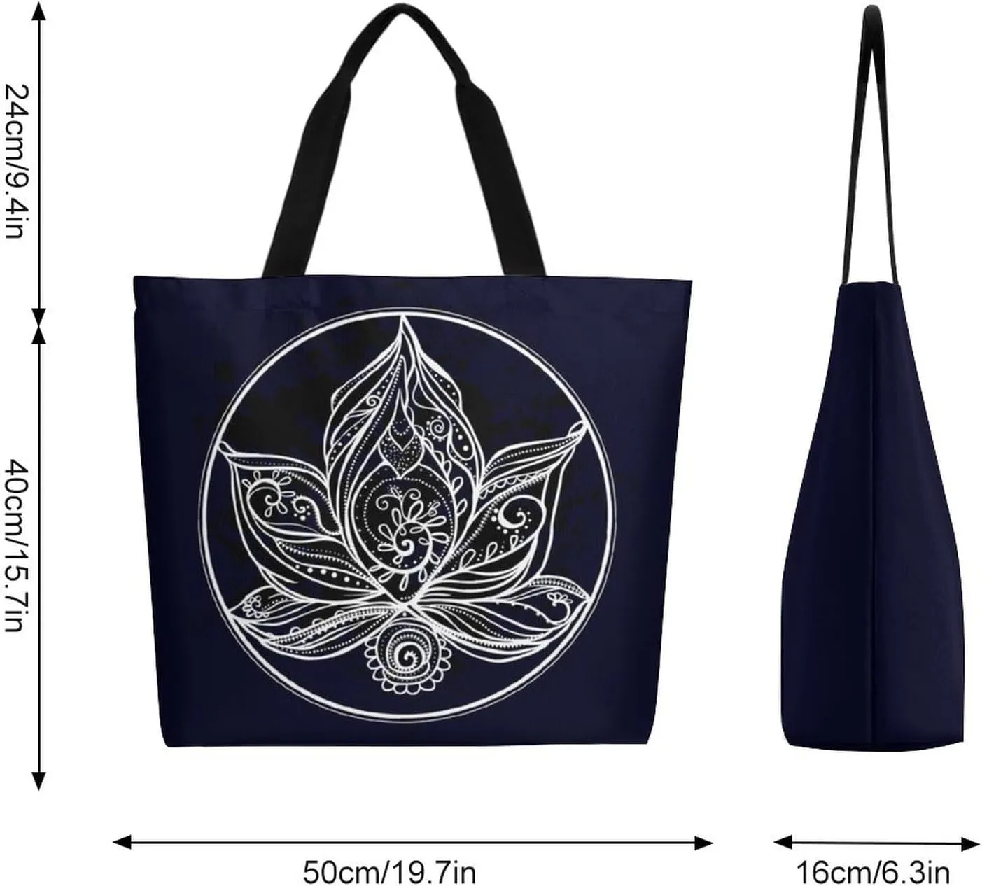 Canvas Tote Bag Large Women Casual Shoulder Bag Handbag Reusable Beach Shopping Grocery Bag For Outdoors