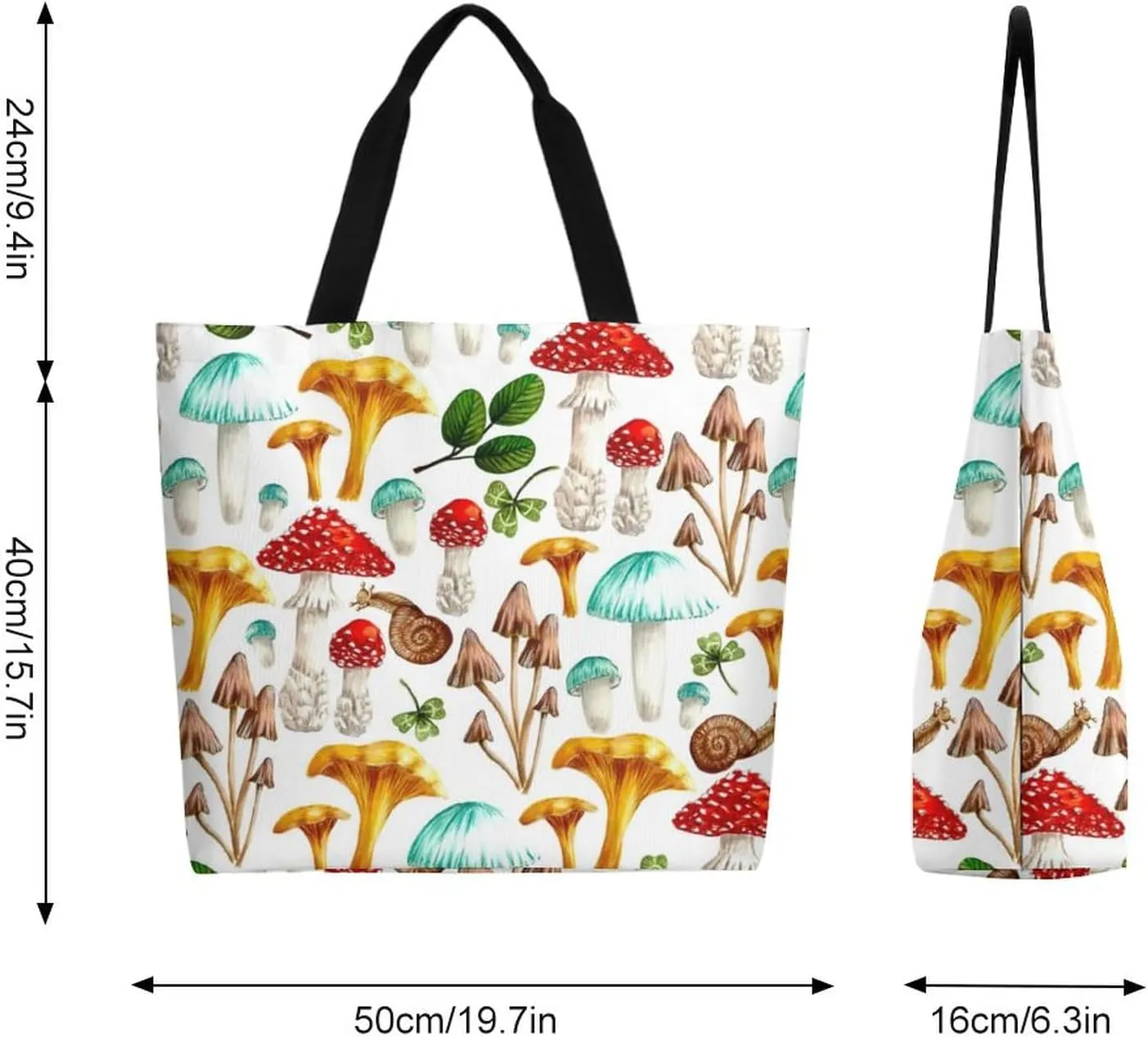 Canvas Tote Bag Large Women Casual Shoulder Bag Handbag Reusable Beach Shopping Grocery Bag For Outdoors