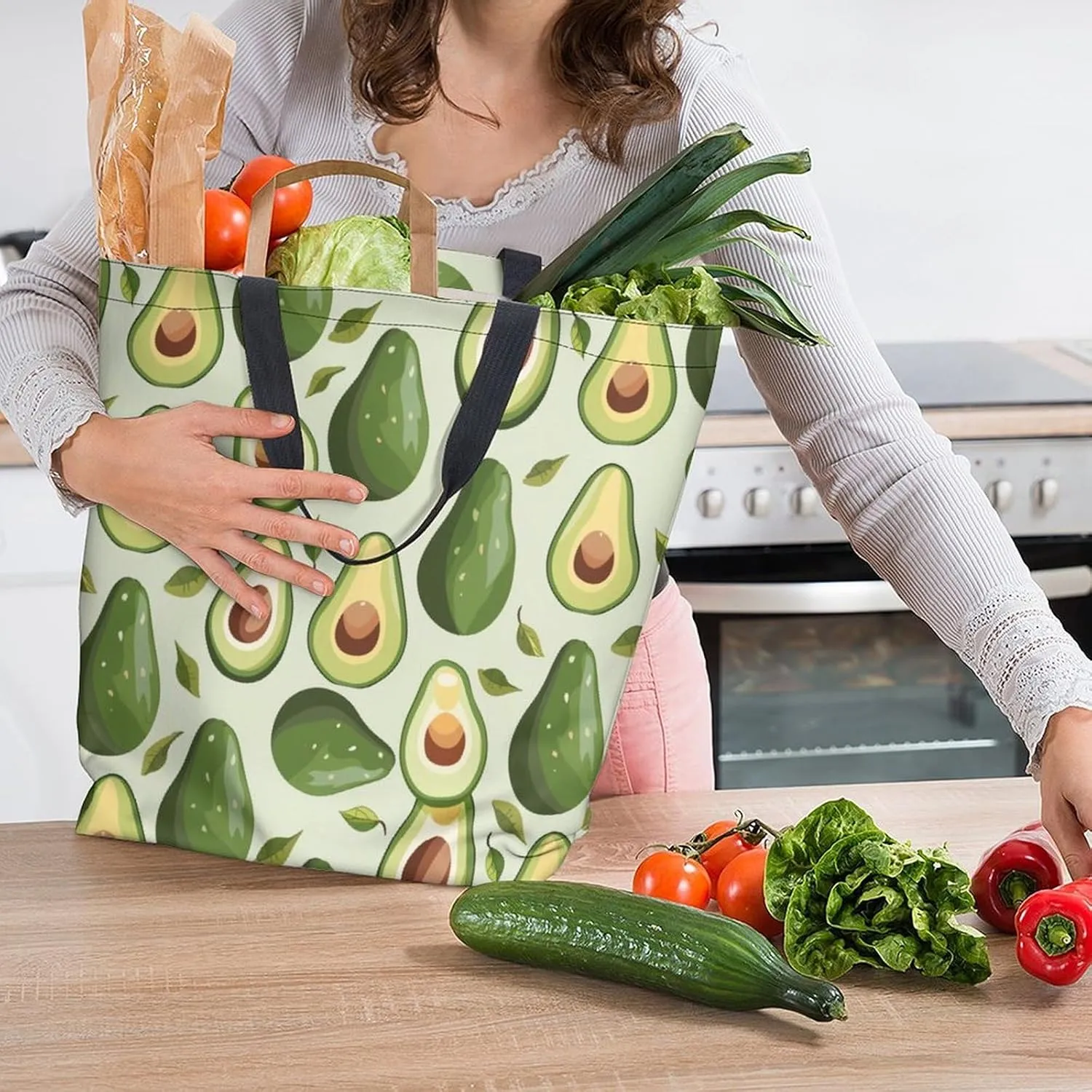 Canvas Tote Bag Large Women Casual Shoulder Bag Handbag Reusable Beach Shopping Grocery Bag For Outdoors