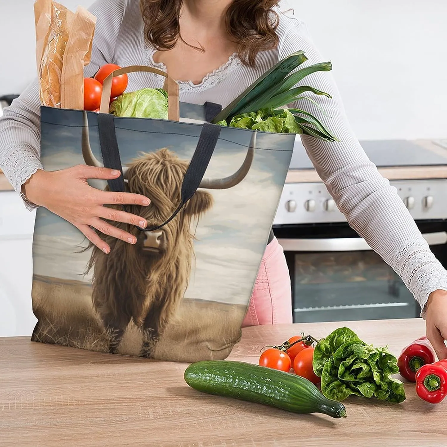 Canvas Tote Bag Large Women Casual Shoulder Bag Handbag Reusable Beach Shopping Grocery Bag For Outdoors