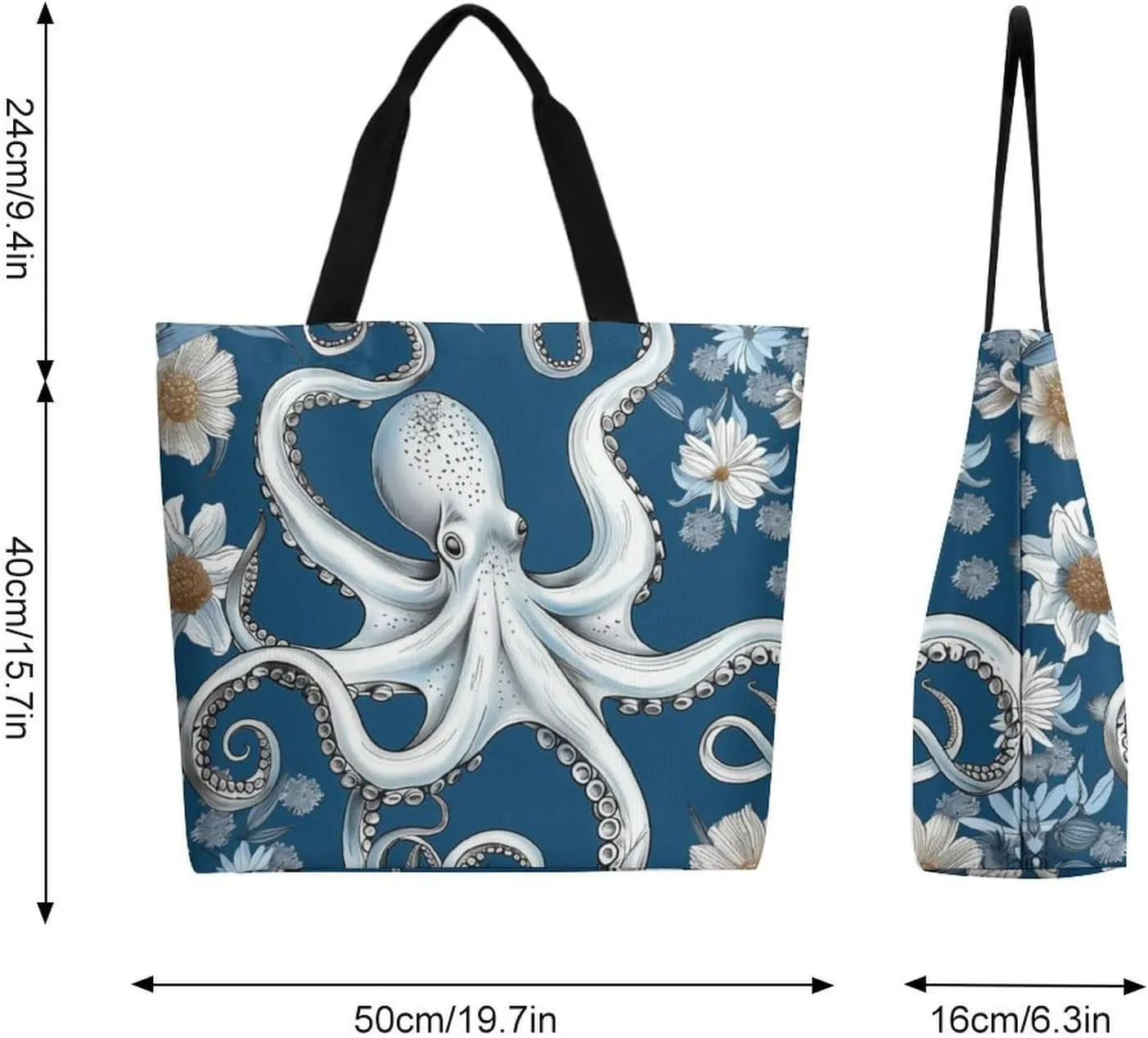 Canvas Tote Bag Large Women Casual Shoulder Bag Handbag Reusable Beach Shopping Grocery Bag For Outdoors