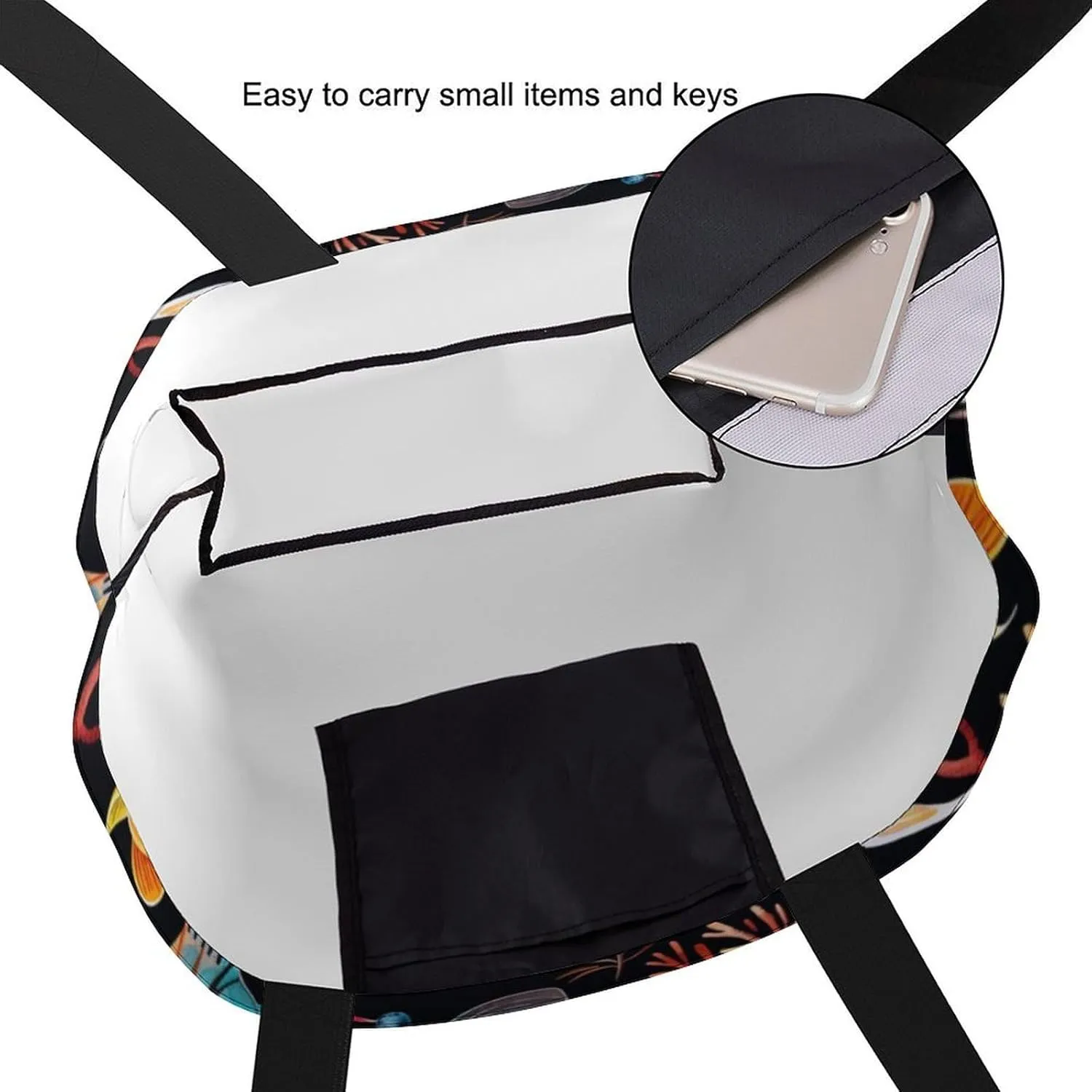 Canvas Tote Bag Large Women Casual Shoulder Bag Handbag Reusable Beach Shopping Grocery Bag For Outdoors