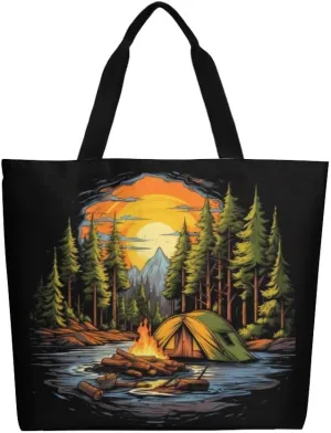 Canvas Tote Bag Large Women Casual Shoulder Bag Handbag Reusable Beach Shopping Grocery Bag For Outdoors