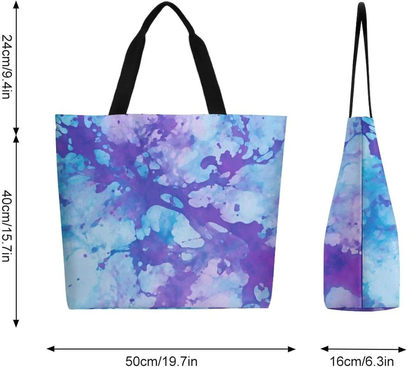 Canvas Tote Bag Large Women Casual Shoulder Bag Handbag Reusable Beach Shopping Grocery Bag For Outdoors