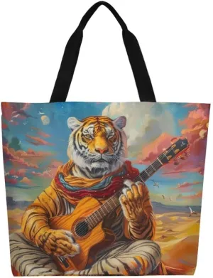 Canvas Tote Bag Large Women Casual Shoulder Bag Handbag Reusable Beach Shopping Grocery Bag For Outdoors