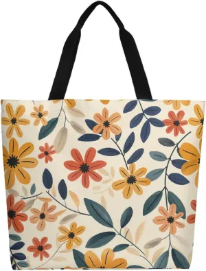 Canvas Tote Bag Large Women Casual Shoulder Bag Handbag Reusable Beach Shopping Grocery Bag For Outdoors
