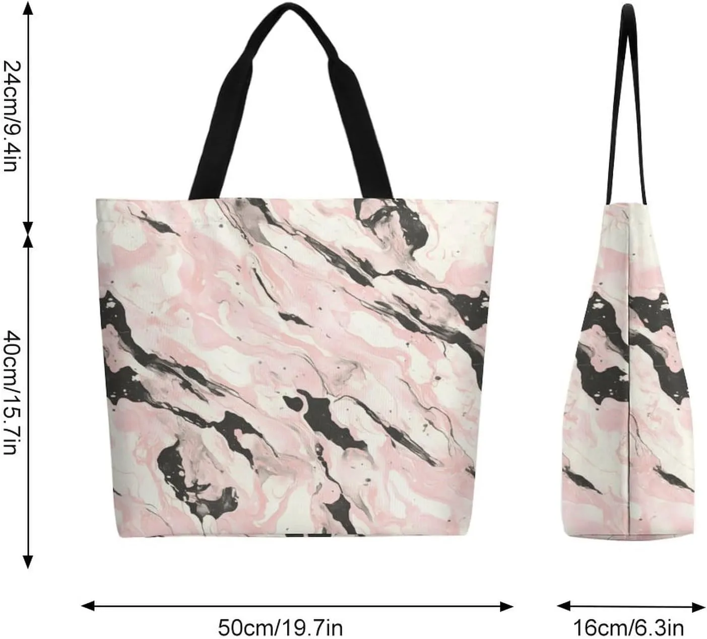 Canvas Tote Bag Large Women Casual Shoulder Bag Handbag Reusable Beach Shopping Grocery Bag For Outdoors