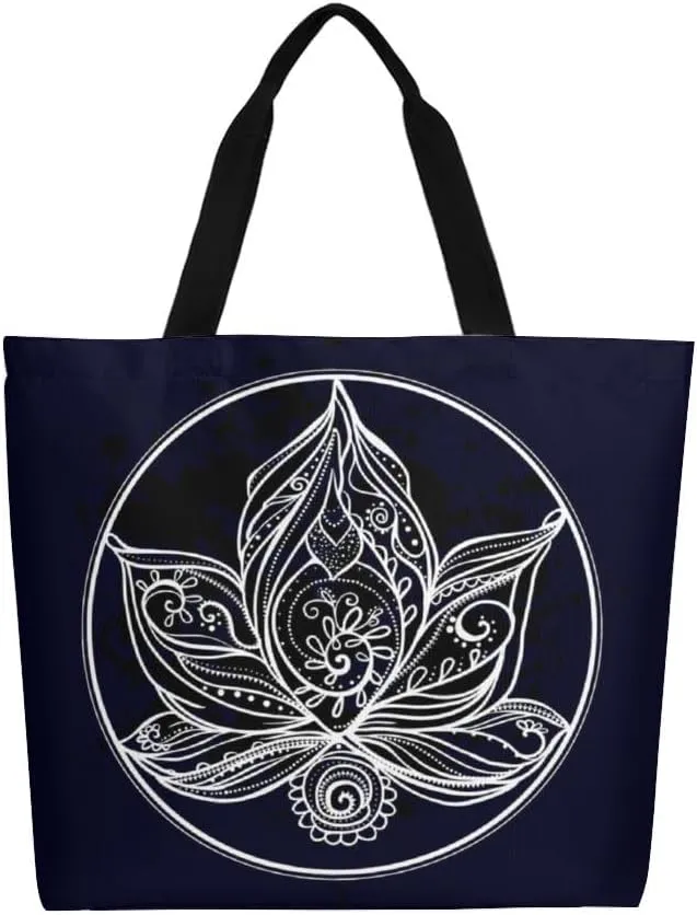 Canvas Tote Bag Large Women Casual Shoulder Bag Handbag Reusable Beach Shopping Grocery Bag For Outdoors