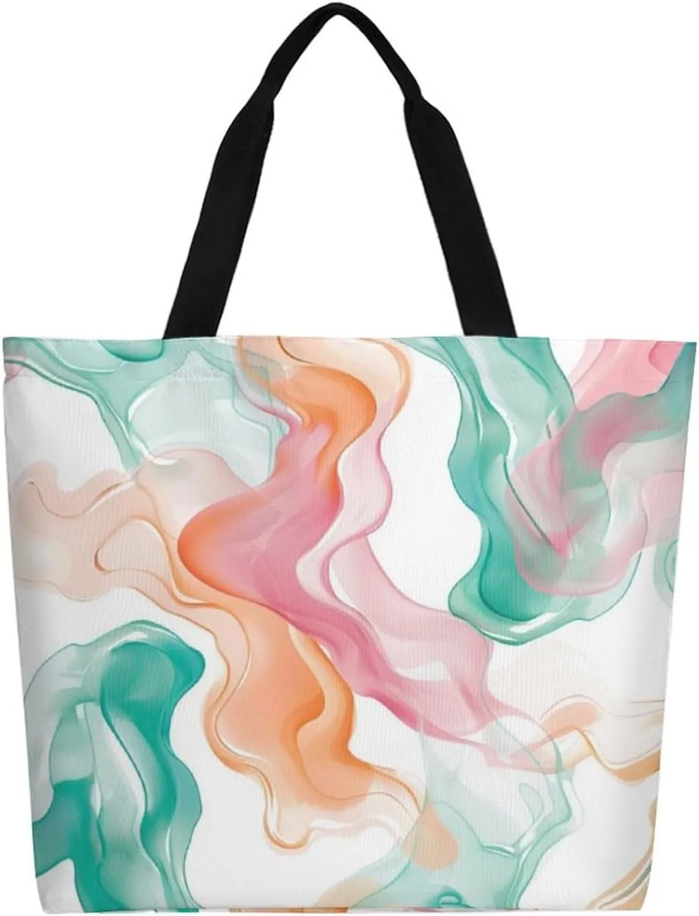 Canvas Tote Bag Large Women Casual Shoulder Bag Handbag Reusable Beach Shopping Grocery Bag For Outdoors