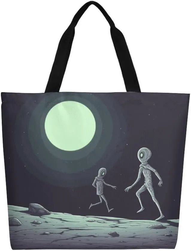 Canvas Tote Bag Large Women Casual Shoulder Bag Handbag Reusable Beach Shopping Grocery Bag For Outdoors