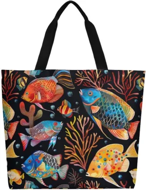 Canvas Tote Bag Large Women Casual Shoulder Bag Handbag Reusable Beach Shopping Grocery Bag For Outdoors