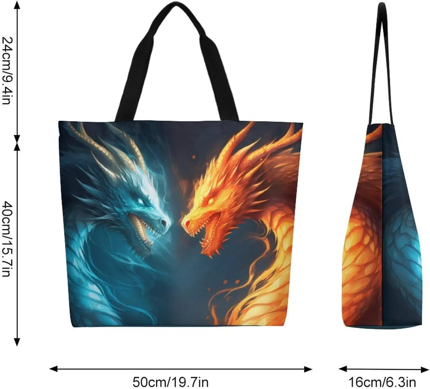 Canvas Tote Bag Large Women Casual Shoulder Bag Handbag Reusable Beach Shopping Grocery Bag For Outdoors