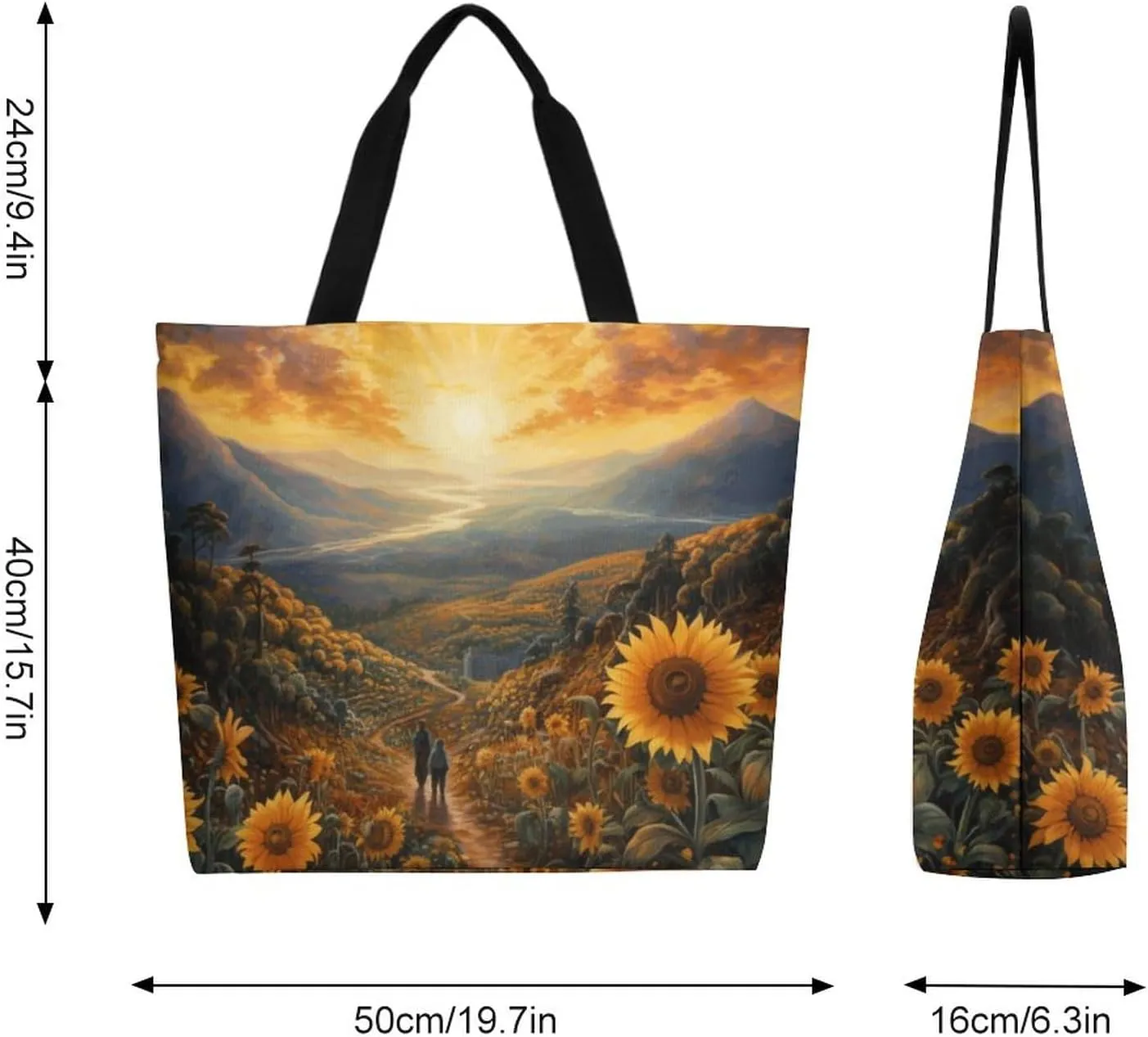 Canvas Tote Bag Large Women Casual Shoulder Bag Handbag Reusable Beach Shopping Grocery Bag For Outdoors