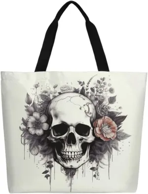 Canvas Tote Bag Large Women Casual Shoulder Bag Handbag Reusable Beach Shopping Grocery Bag For Outdoors
