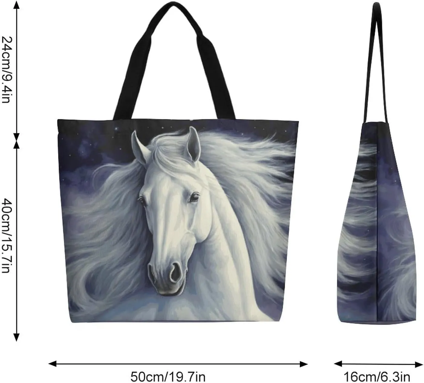 Canvas Tote Bag Large Women Casual Shoulder Bag Handbag Reusable Beach Shopping Grocery Bag For Outdoors