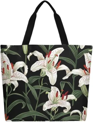 Canvas Tote Bag Large Women Casual Shoulder Bag Handbag Reusable Beach Shopping Grocery Bag For Outdoors