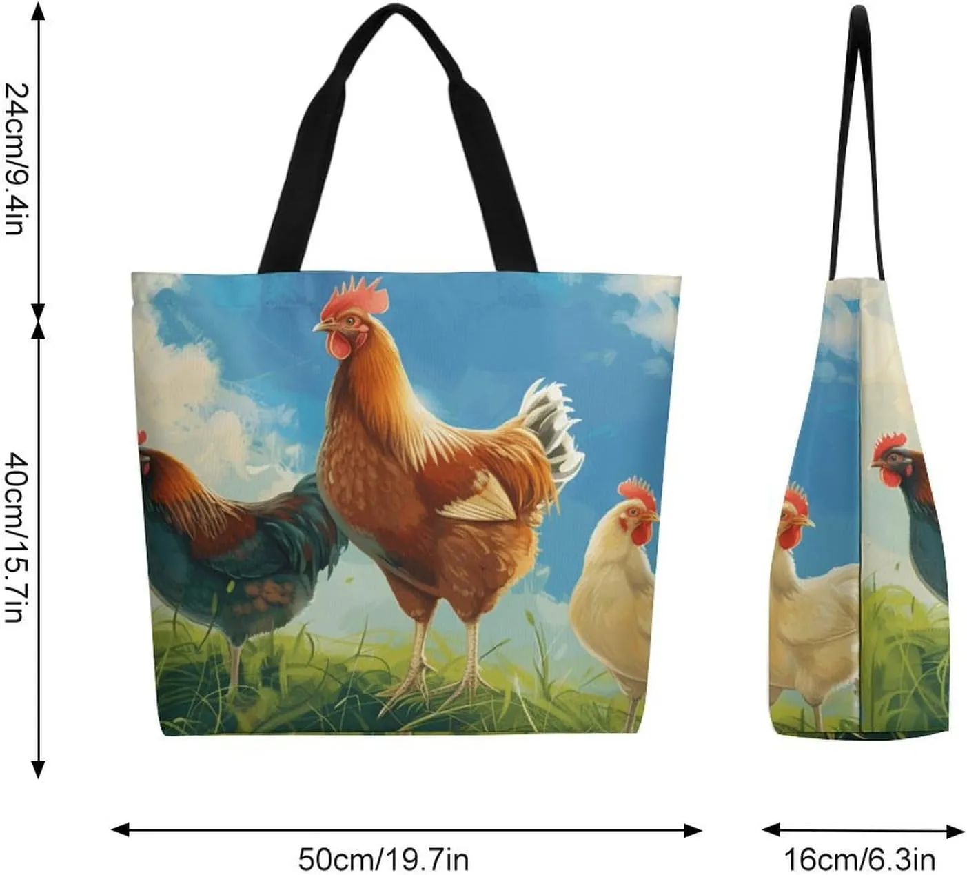 Canvas Tote Bag Large Women Casual Shoulder Bag Handbag Reusable Beach Shopping Grocery Bag For Outdoors