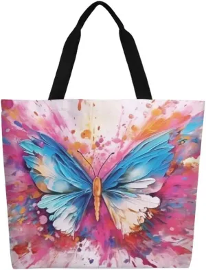 Canvas Tote Bag Large Women Casual Shoulder Bag Handbag Reusable Beach Shopping Grocery Bag For Outdoors
