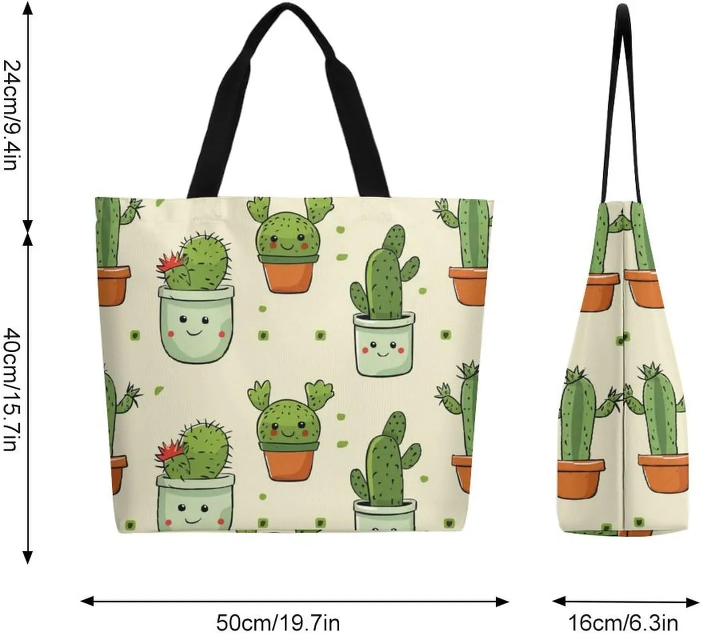 Canvas Tote Bag Large Women Casual Shoulder Bag Handbag Reusable Beach Shopping Grocery Bag For Outdoors