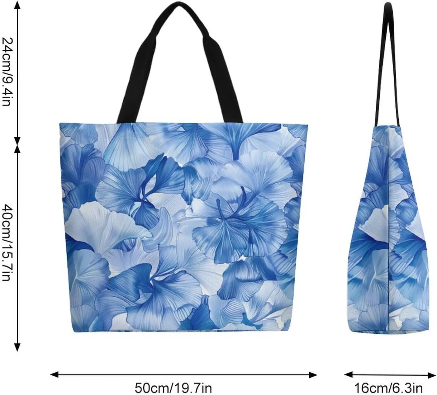 Canvas Tote Bag Large Women Casual Shoulder Bag Handbag Reusable Beach Shopping Grocery Bag For Outdoors
