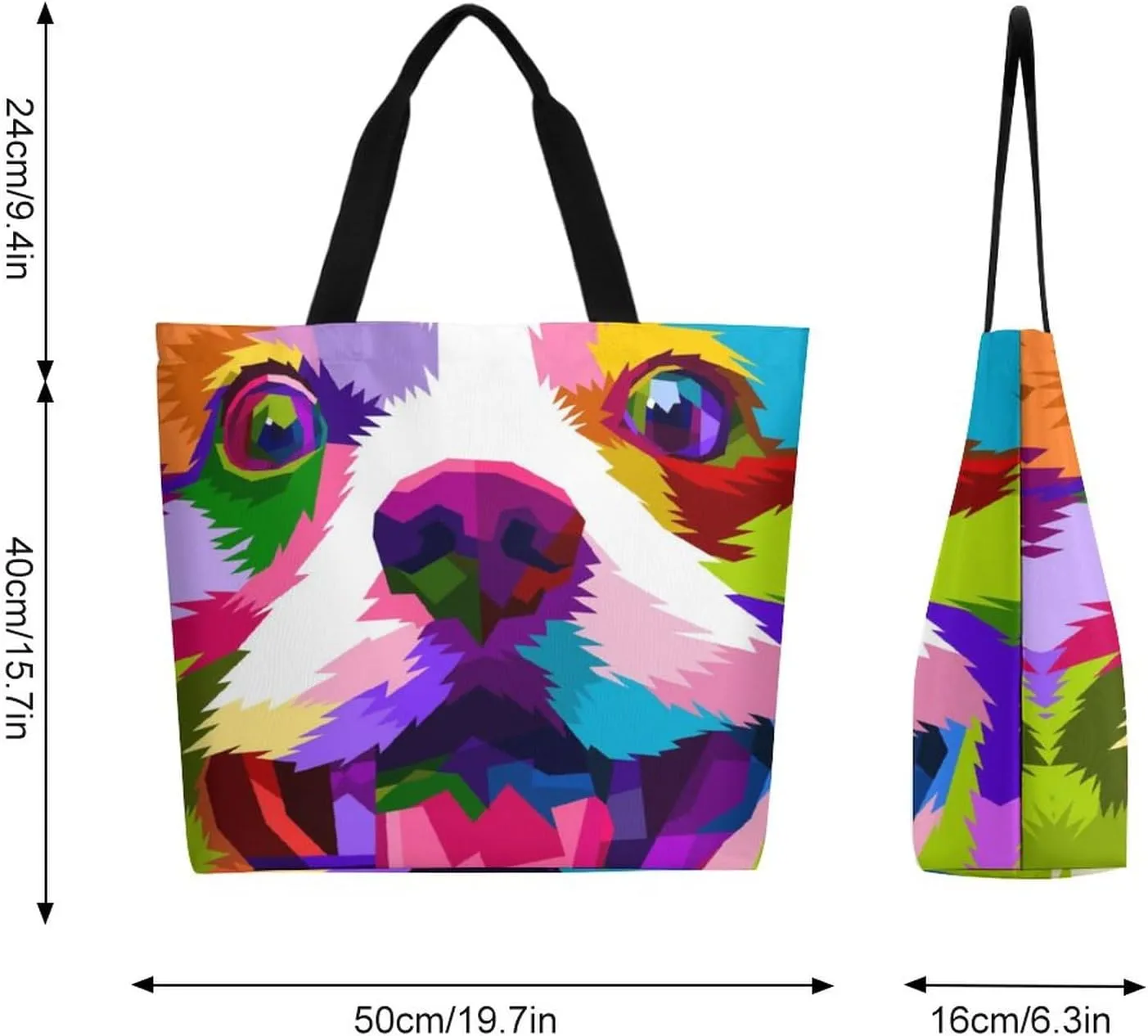 Canvas Tote Bag Large Women Casual Shoulder Bag Handbag Reusable Beach Shopping Grocery Bag For Outdoors
