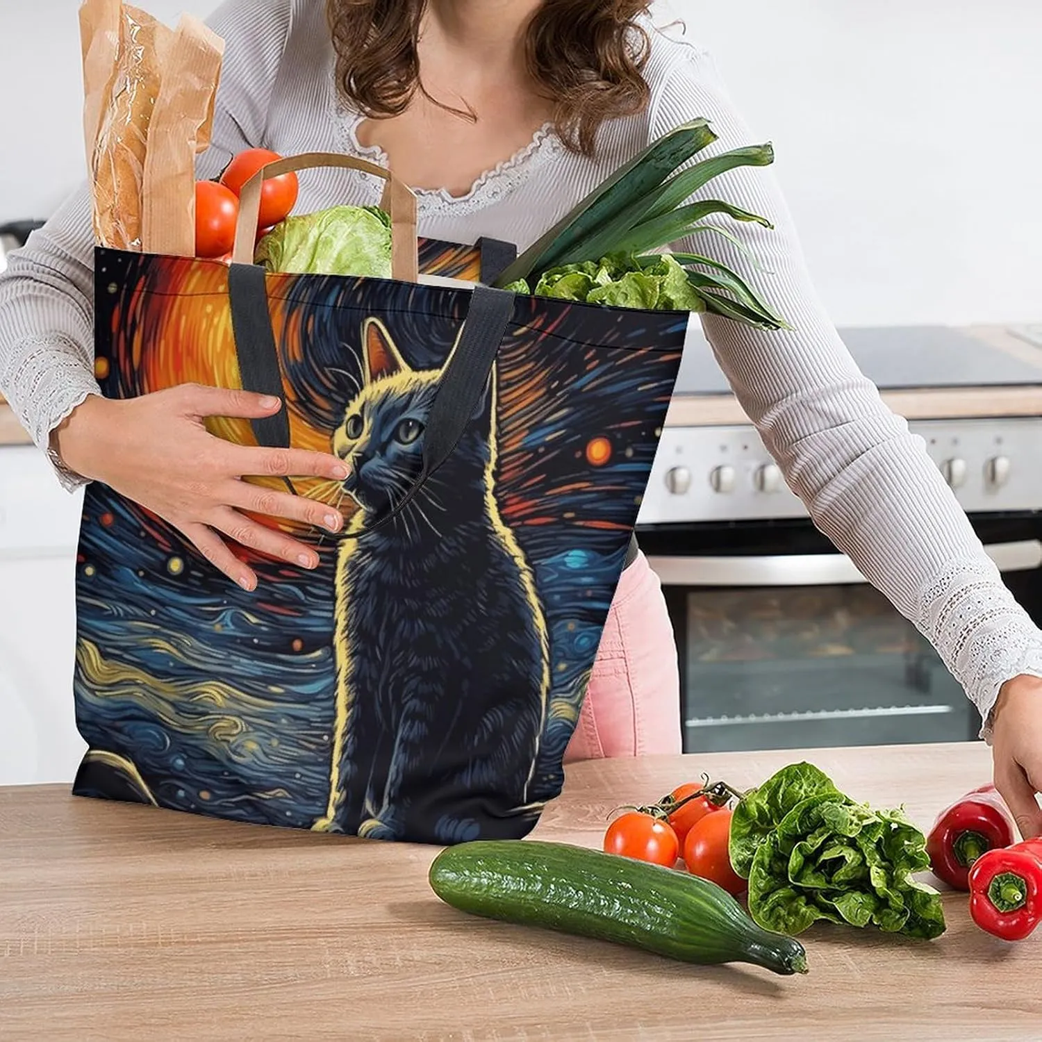 Canvas Tote Bag Large Women Casual Shoulder Bag Handbag Reusable Beach Shopping Grocery Bag For Outdoors