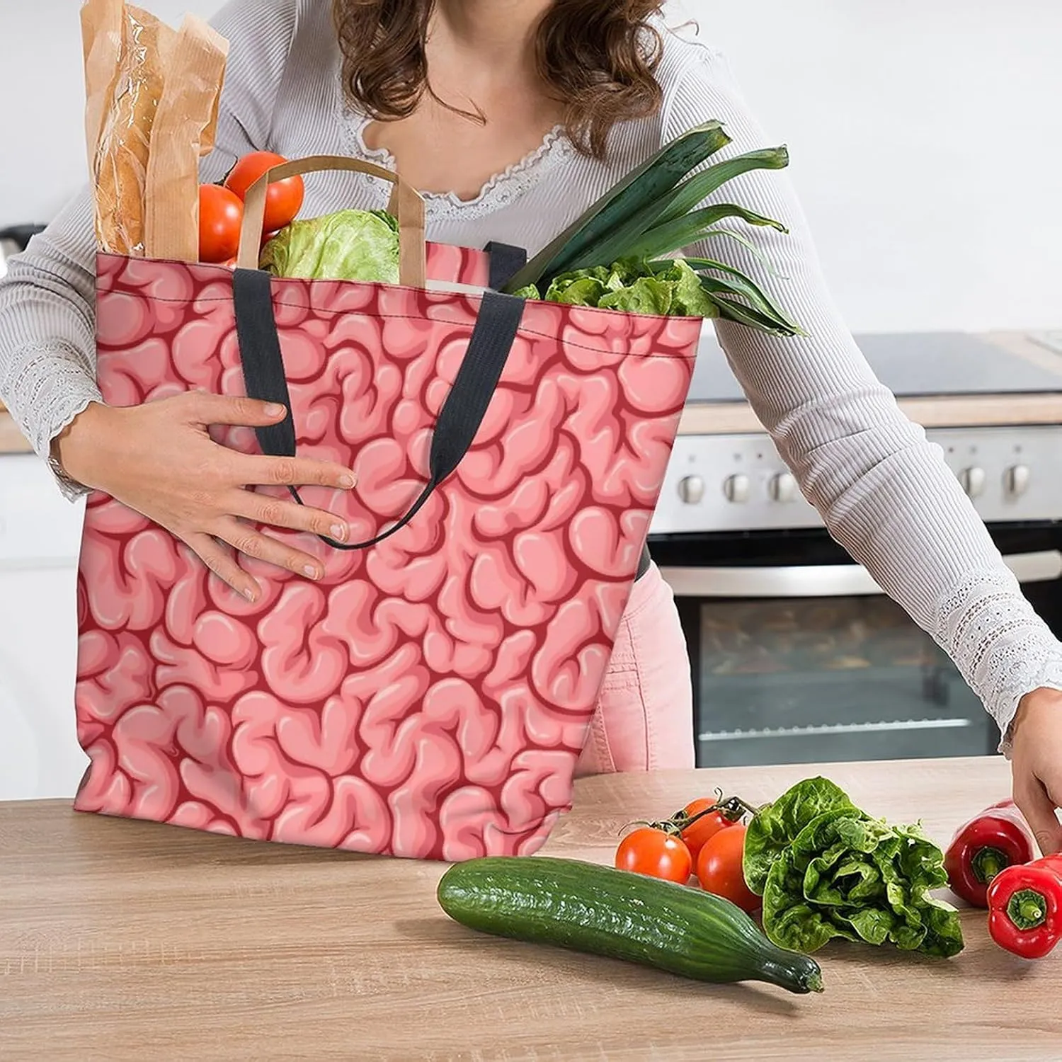 Canvas Tote Bag Large Women Casual Shoulder Bag Handbag Reusable Beach Shopping Grocery Bag For Outdoors