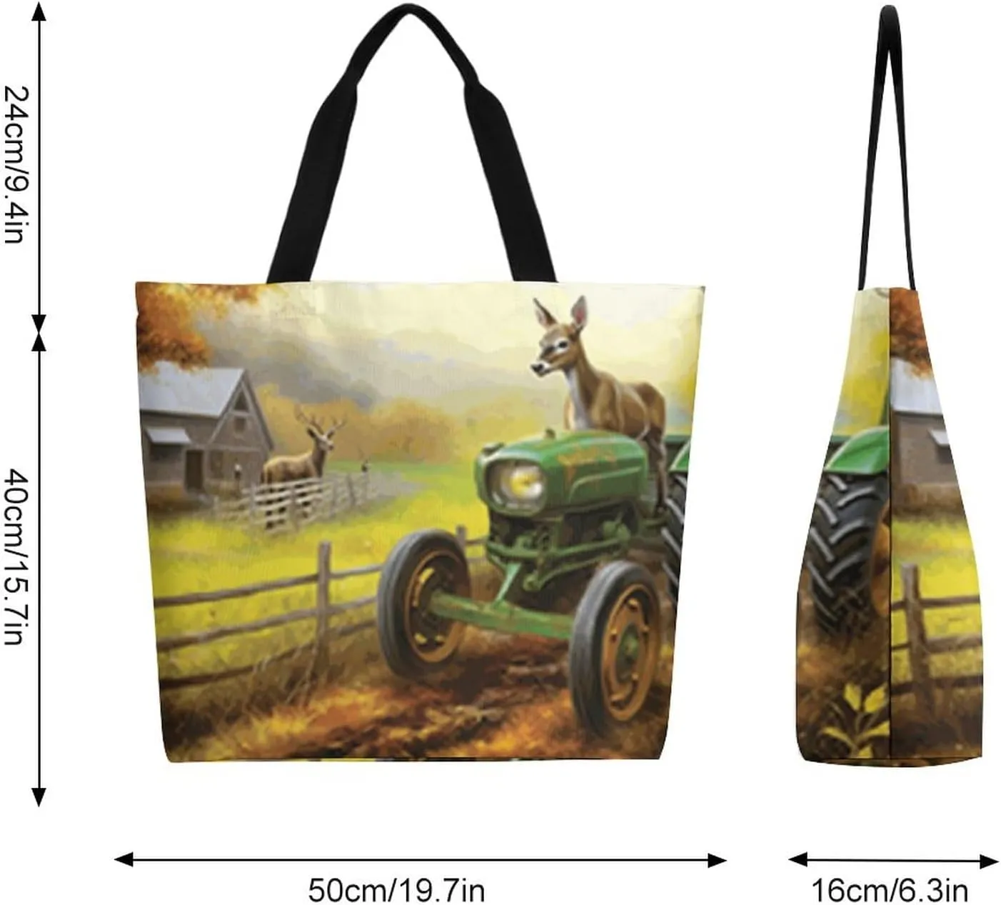 Canvas Tote Bag Large Women Casual Shoulder Bag Handbag Reusable Beach Shopping Grocery Bag For Outdoors