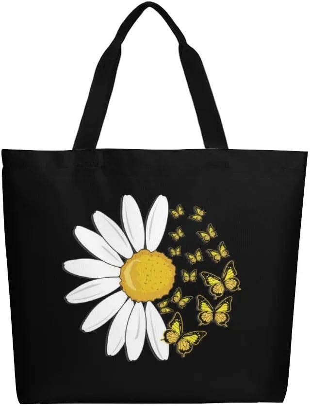 Canvas Tote Bag Large Women Casual Shoulder Bag Handbag Reusable Beach Shopping Grocery Bag For Outdoors