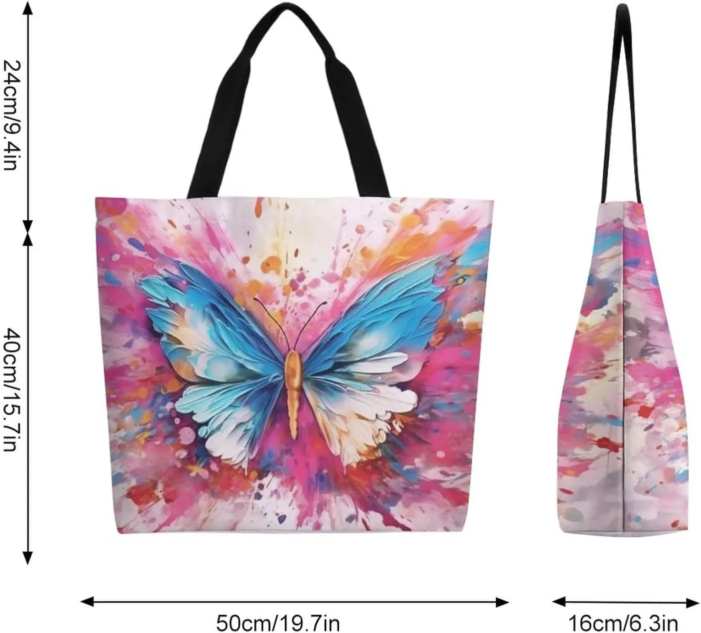 Canvas Tote Bag Large Women Casual Shoulder Bag Handbag Reusable Beach Shopping Grocery Bag For Outdoors