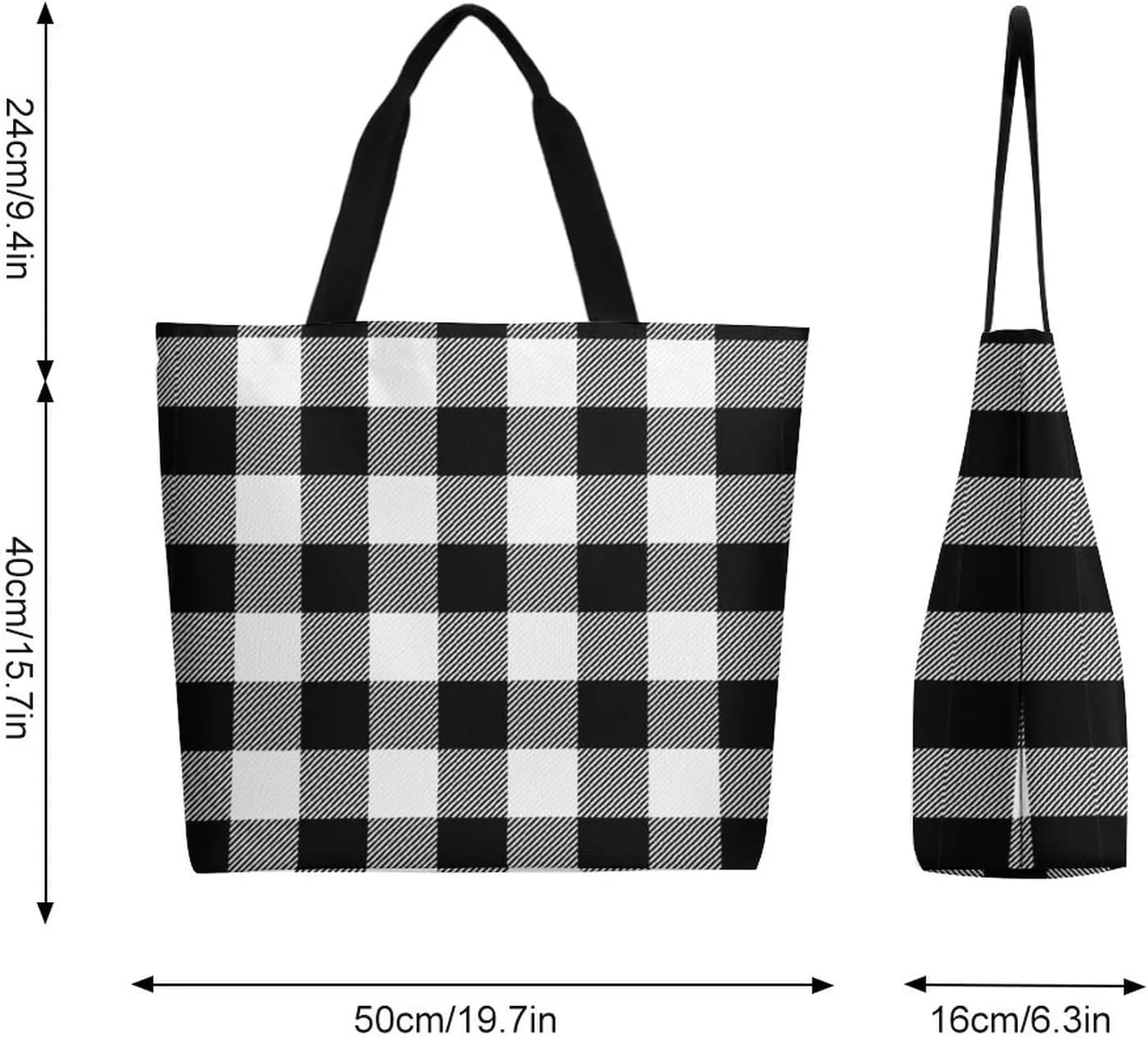 Canvas Tote Bag Large Women Casual Shoulder Bag Handbag Reusable Beach Shopping Grocery Bag For Outdoors