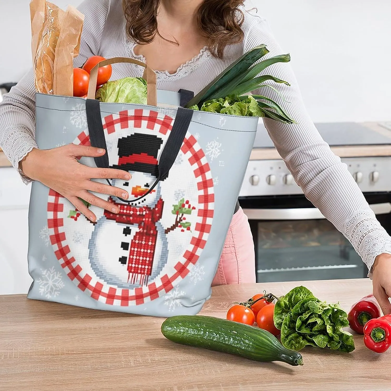 Canvas Tote Bag Large Women Casual Shoulder Bag Handbag Reusable Beach Shopping Grocery Bag For Outdoors