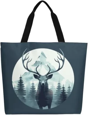 Canvas Tote Bag Large Women Casual Shoulder Bag Handbag Reusable Beach Shopping Grocery Bag For Outdoors