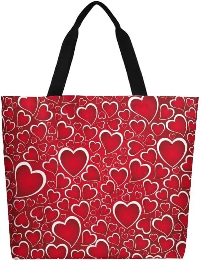 Canvas Tote Bag Large Women Casual Shoulder Bag Handbag Reusable Beach Shopping Grocery Bag For Outdoors