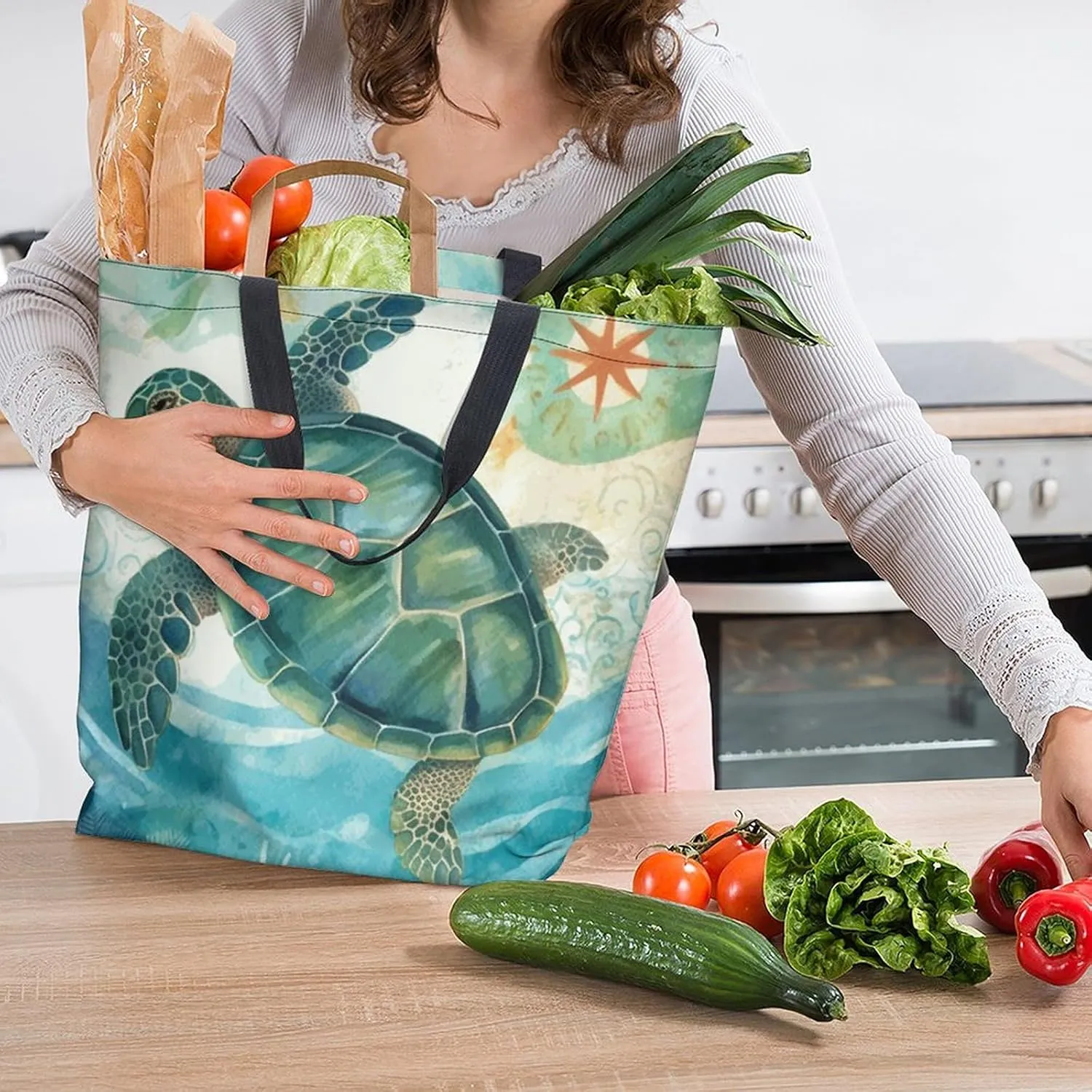 Canvas Tote Bag Large Women Casual Shoulder Bag Handbag Reusable Beach Shopping Grocery Bag For Outdoors