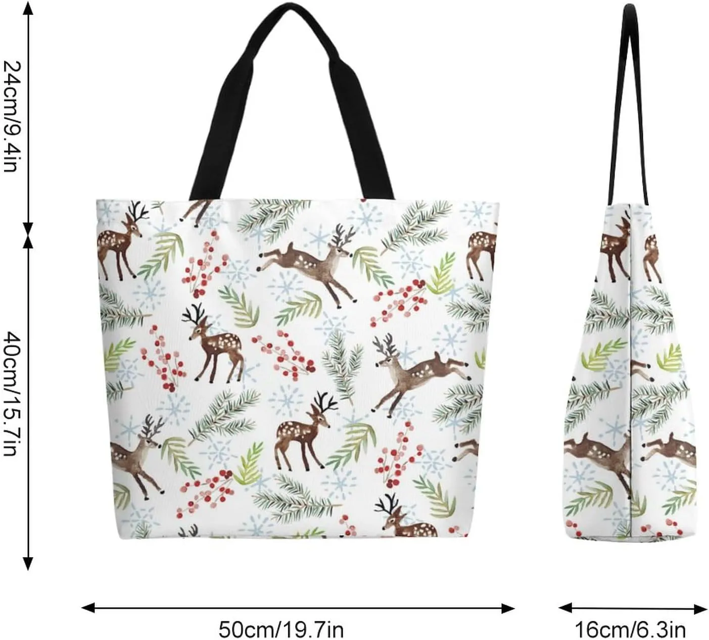 Canvas Tote Bag Large Women Casual Shoulder Bag Handbag Reusable Beach Shopping Grocery Bag For Outdoors