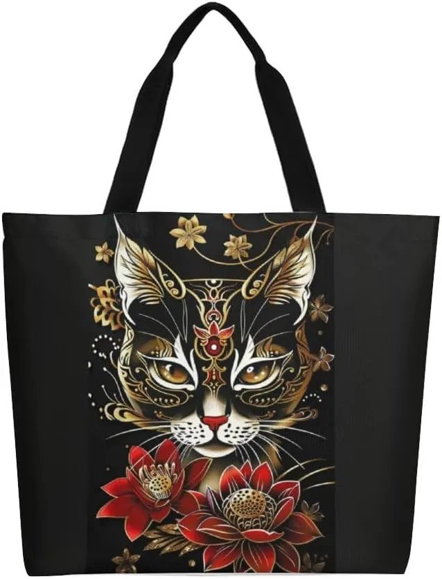 Canvas Tote Bag Large Women Casual Shoulder Bag Handbag Reusable Beach Shopping Grocery Bag For Outdoors