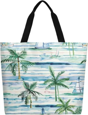 Canvas Tote Bag Large Women Casual Shoulder Bag Handbag Reusable Beach Shopping Grocery Bag For Outdoors