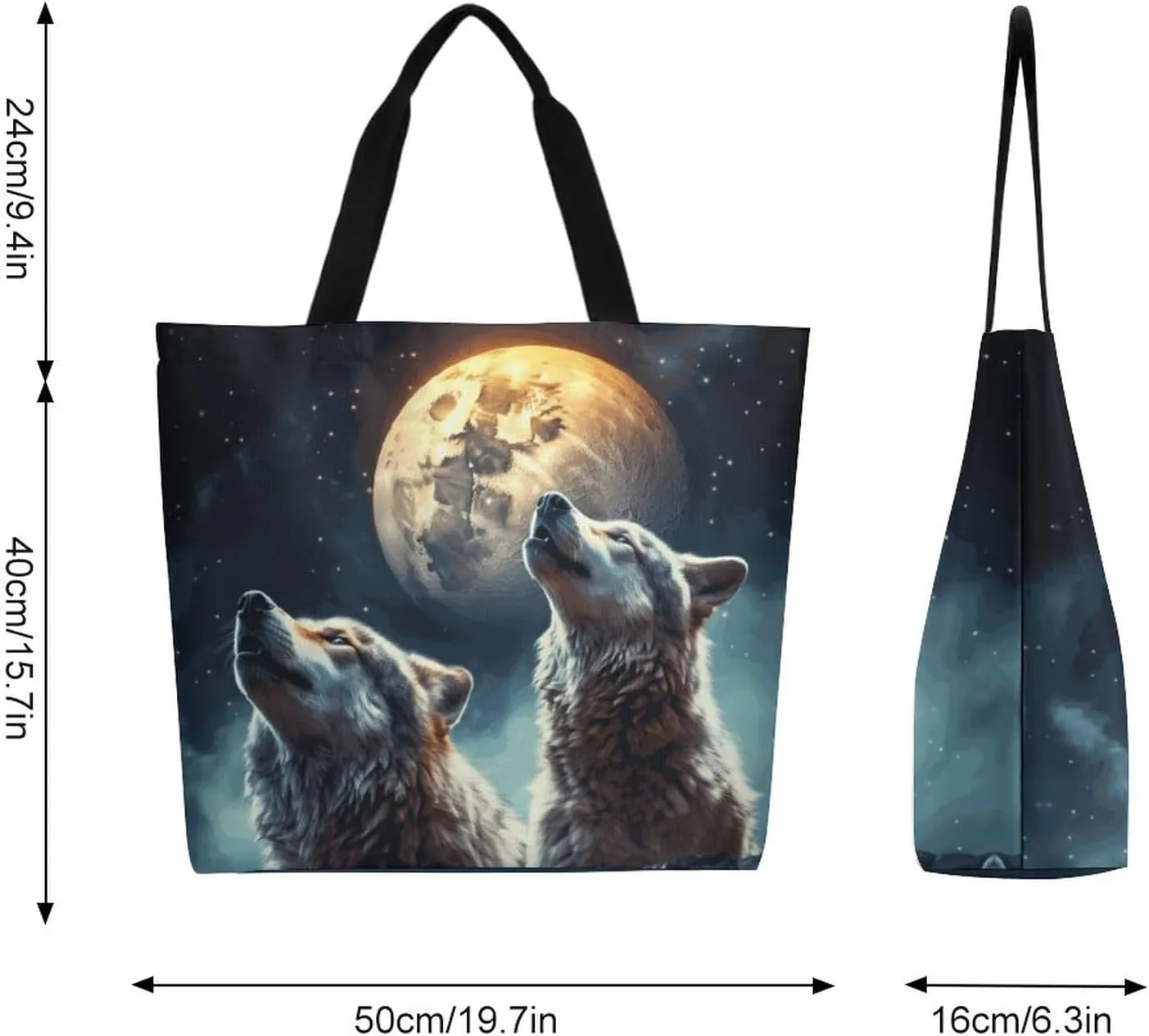 Canvas Tote Bag Large Women Casual Shoulder Bag Handbag Reusable Beach Shopping Grocery Bag For Outdoors