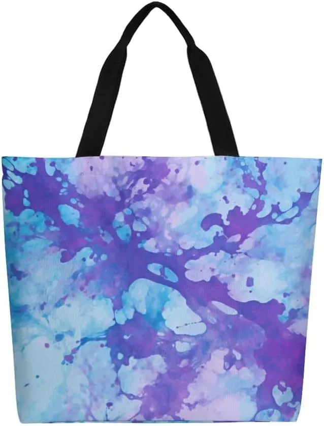 Canvas Tote Bag Large Women Casual Shoulder Bag Handbag Reusable Beach Shopping Grocery Bag For Outdoors
